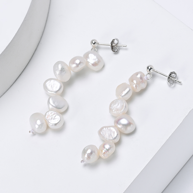 Freshwater Line - HENGSHENG 5-6mm Perla Bianca D'acqua Dolce