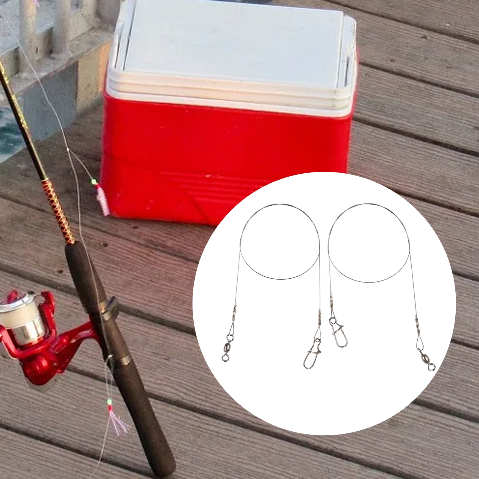 2pc Filo di titanio da pesca L - Leader Line recensione e prezzo