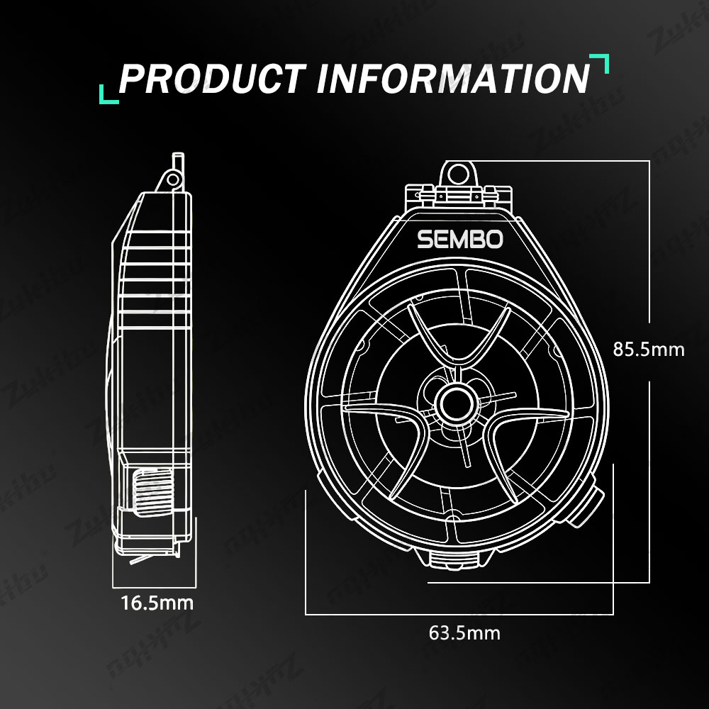 ZUKIBO Scatola compatta per ri - Saltwater Line recensione e prezzo