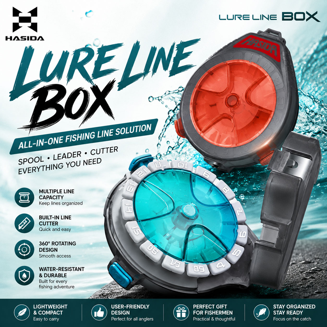 Scatola porta attrezzi da pesc - Fishing Line Box recensione e prezzo